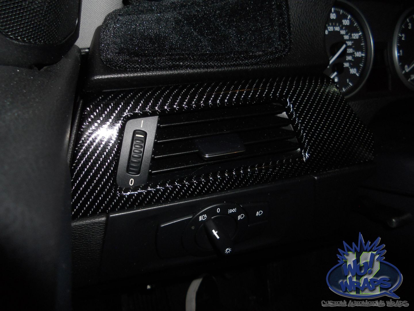 BMW E92 Interior Trim Vvivid Vinyl 4D True R Carbon Fiber Wrap Vinyl